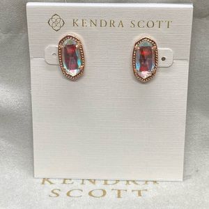 New Kendra Scott Rose Gold Ellie in Dichroic Glass